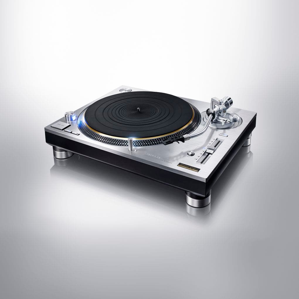 Silver Technics SL-1200 turntable, used as an illustrative backdrop